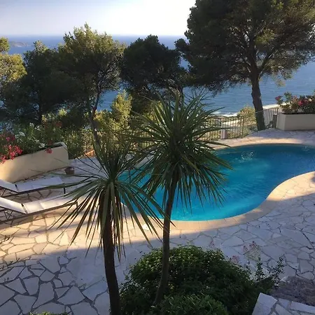 Mont Des Oiseaux-piscine Vue 180° Sur イエール